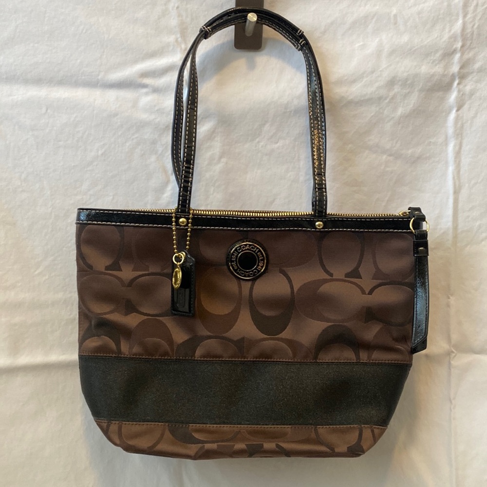 Brown Coach handbag